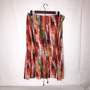 JM Collection Front Tie Skirt, size XL.